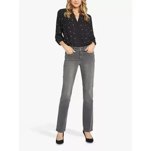 NYDJ Women's Gray Straight Leg Jeans